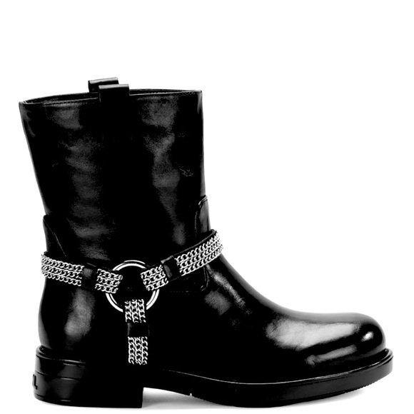 Karl Lagerfeld Leather Ankle Boots - Picture 1 of 12